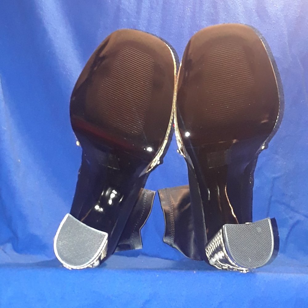 AZALEA WANG SPOLIGHT JUNKIE CHUNKY BOOTIE IN BLACK ( BRAND NEW !!! ) - Picture 9 of 10
